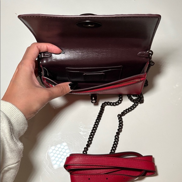 Coach Red Studded Crossbody Bag - Picture 5 of 5